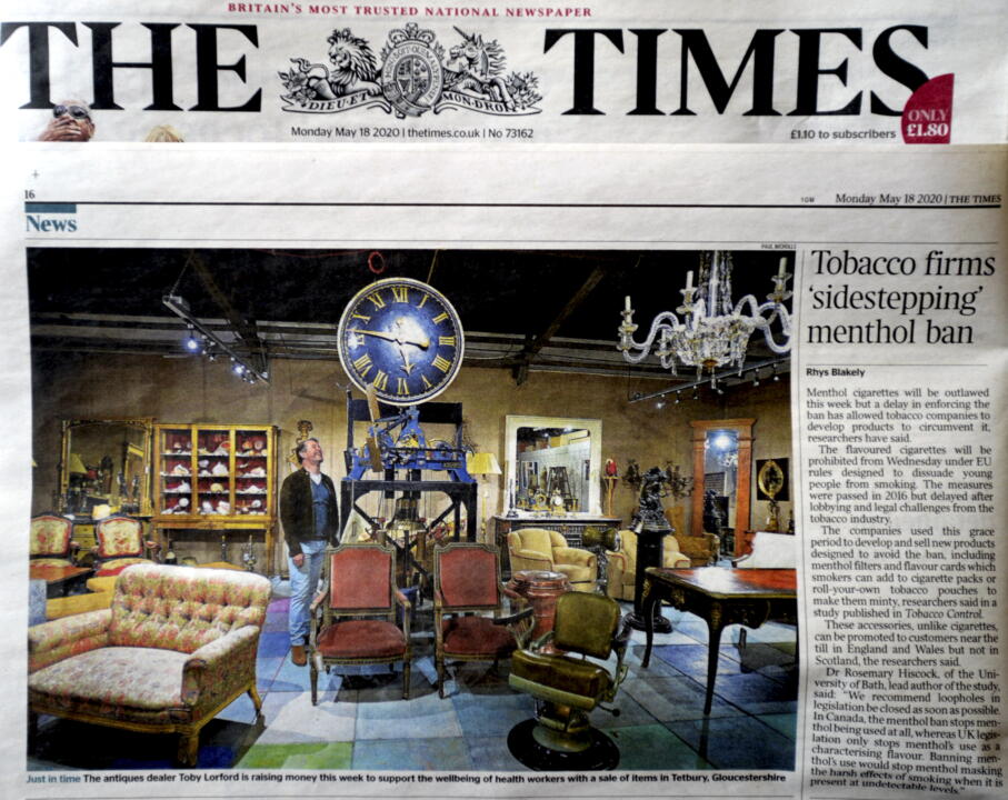 TOBY LORFORD ANTIQUES THE TIMES
