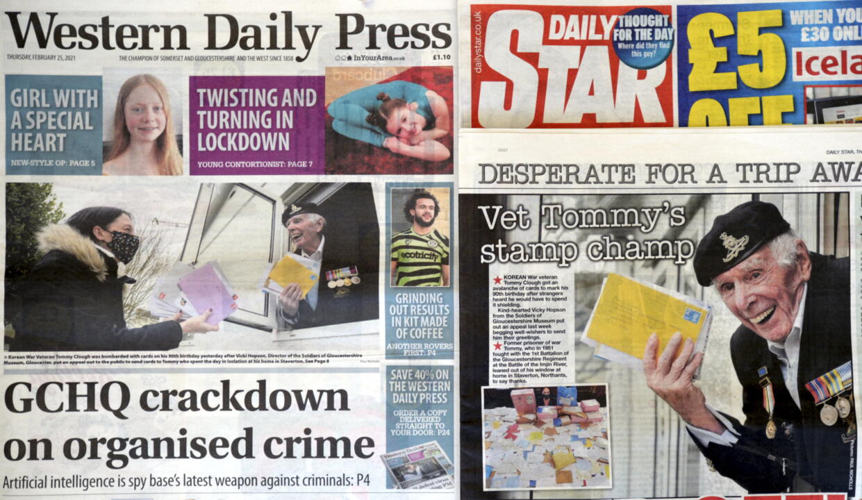 TOMMY CLOUGH DAILY STAR