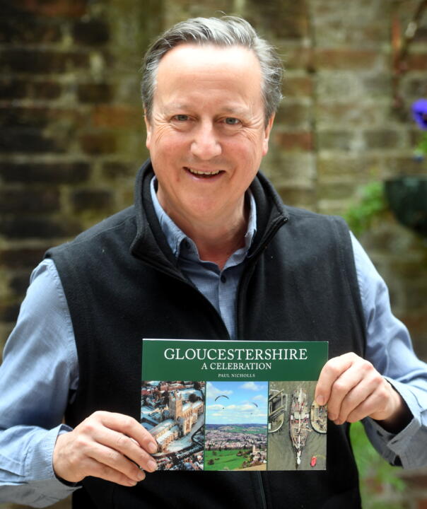 FORMER PRIME MINISTER LORD CAMERON AND RICHARD GRAHAM IN GLOUCESTER MONDAY 1ST JULY 30